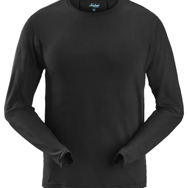 Snickers Workwear 2411 LiteWork T-shirt långärmad, svart XS