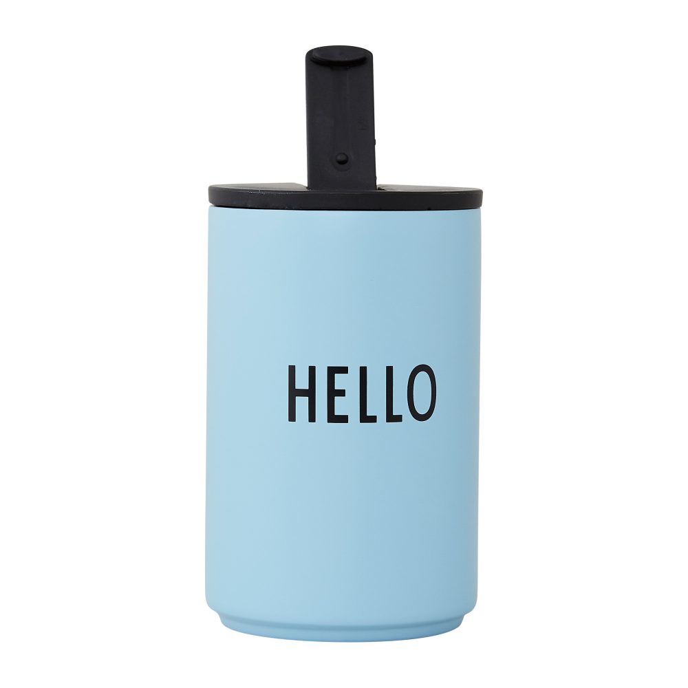 Design Letters termosmugg, Light blue-hello