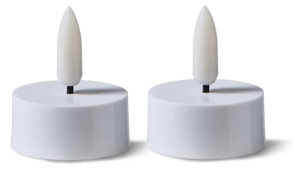 Skimra LED-ljus, 2-pack, H 4,8 Ø 3,8 cm, timer