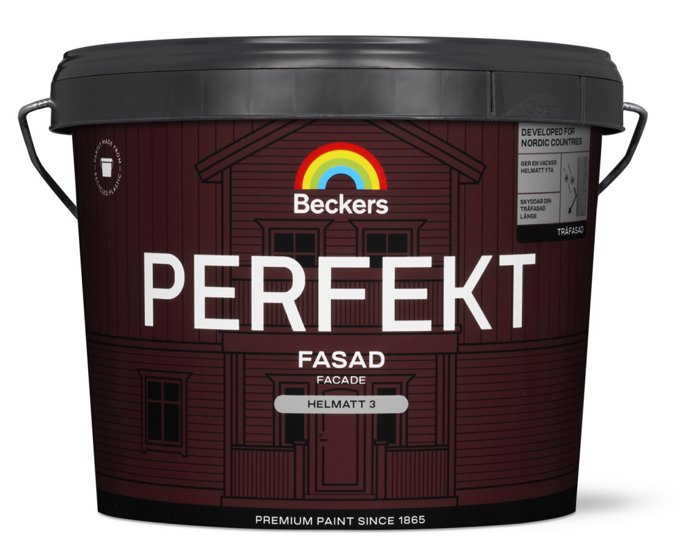PERFEKT BECKERS HELMATT BAS C 9L, TRÄFASADFÄRG
