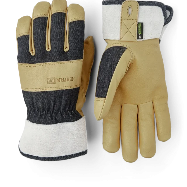 Hestra Pro Classic Denim Montagehandske gul/grå 6