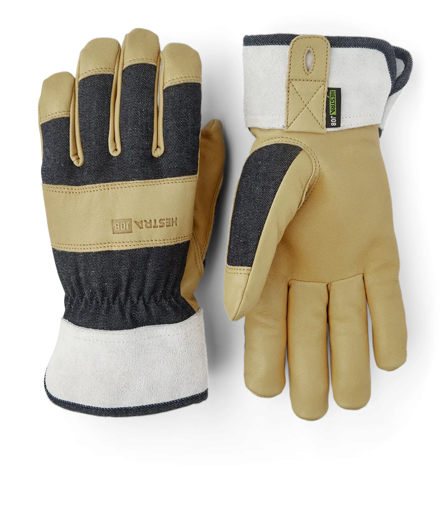 Hestra Pro Classic Denim Montagehandske gul/grå 6