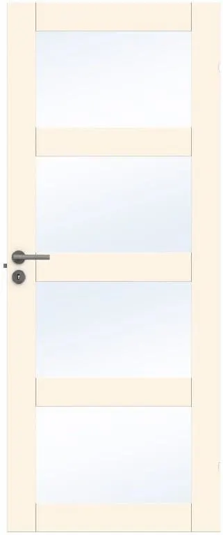 Swedoor Unique GW 04L Innerdörr vitpigmenterad ek 825x2040 mm