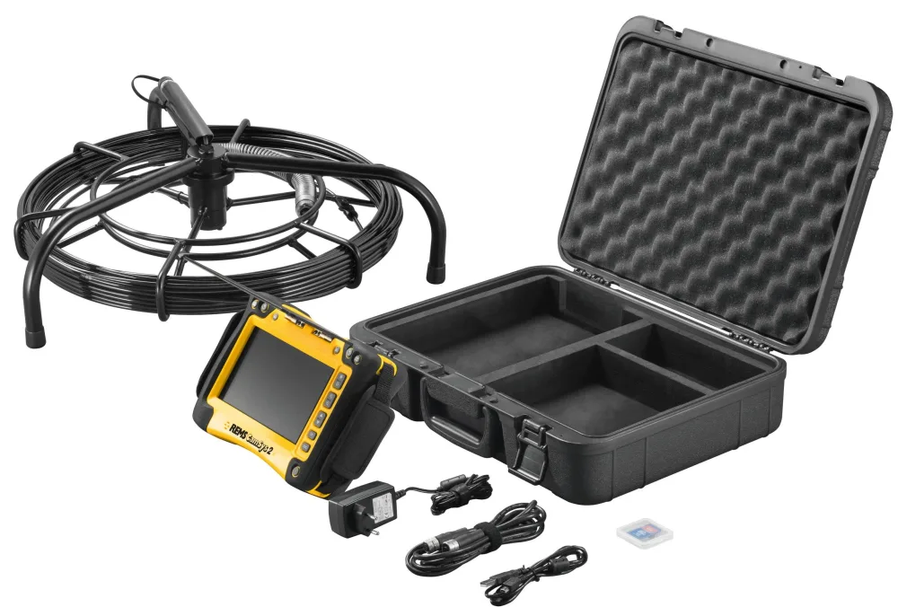 REMS CamSys 2 Set S-Color S Inspektionskamera med 30 m skjuvkabel och sändare