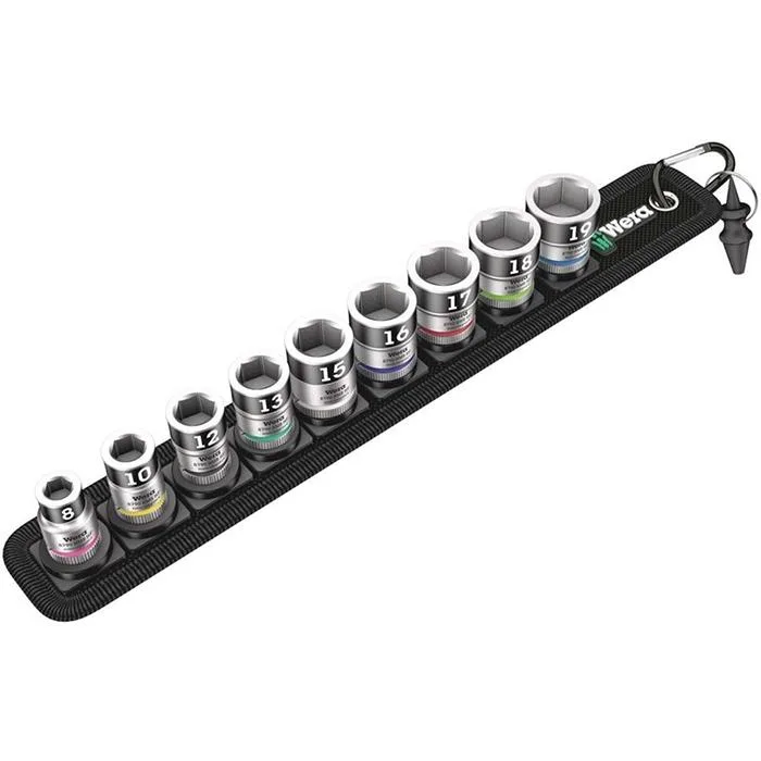 Wera Zyklop B 1 Hylssats med hållarfunktion, 3/8"