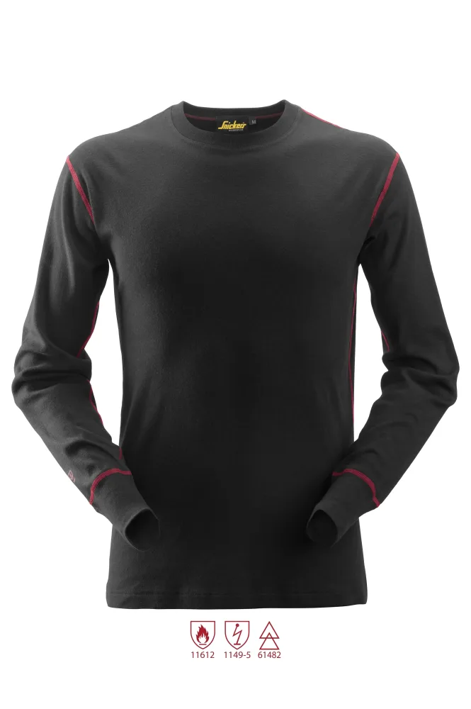Snickers Workwear 9461 ProtecWork Undertröja svart, flamskydd 3XL