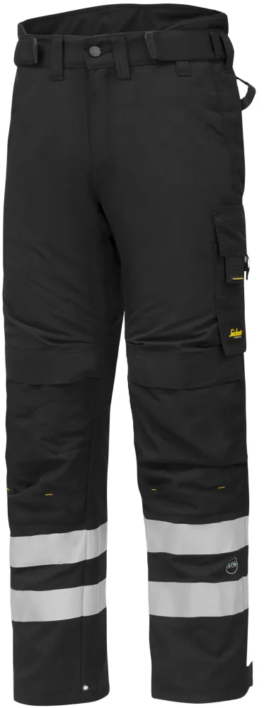 Snickers Workwear 6619 AllroundWork Vinterbyxa svart/svart, långa, fodrade Svart/Svart