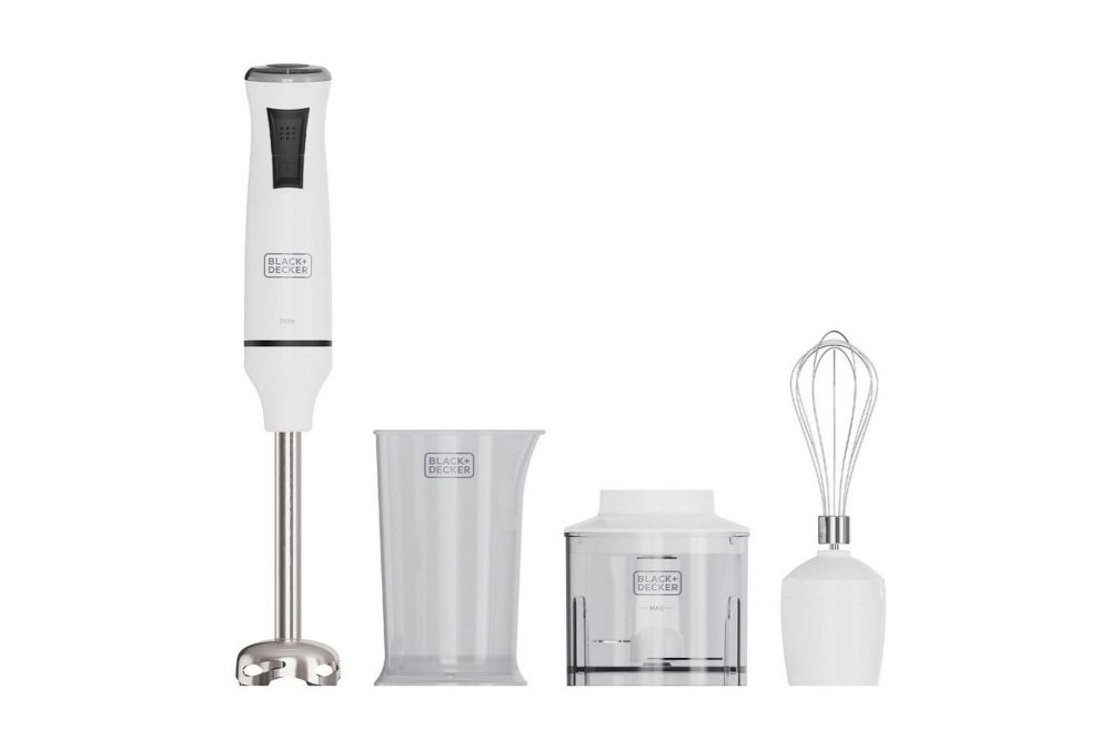 Stavmixerset Black+Decker 750W Vit
