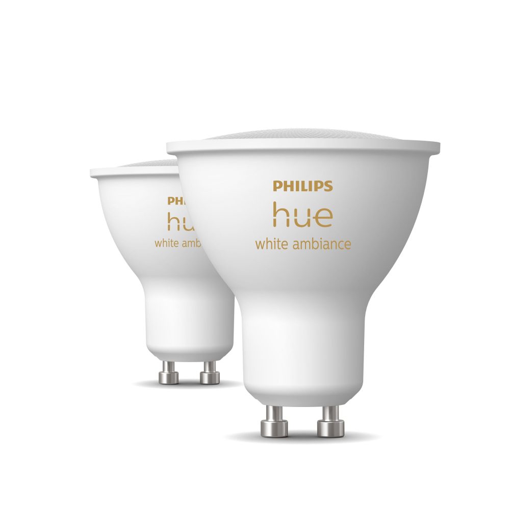 Kjøp Philips Hue LED-lampe HUE, WA, GU10, 4,2W, 2-pakning