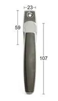 Habo 2162 CH Fönsterhandtag rak modell