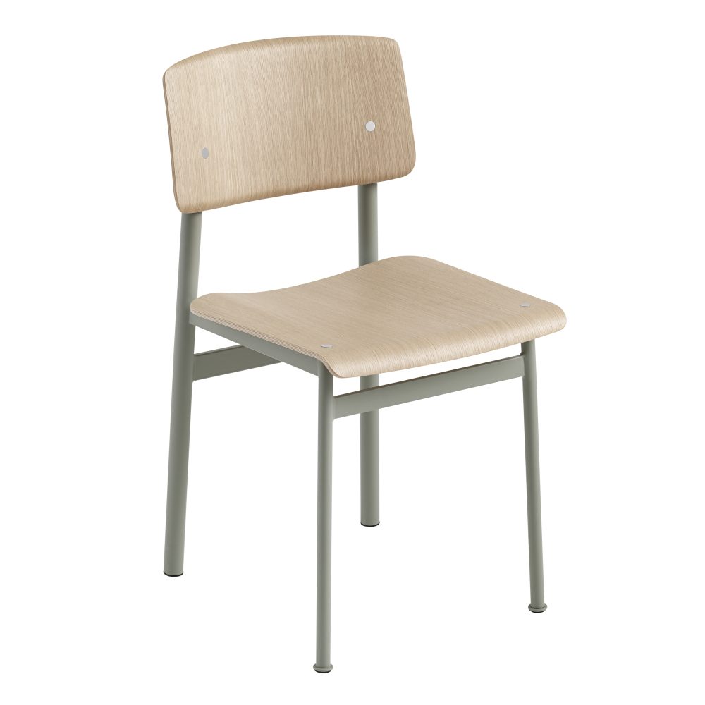 Loft Chair stol, Oak-Dusty green