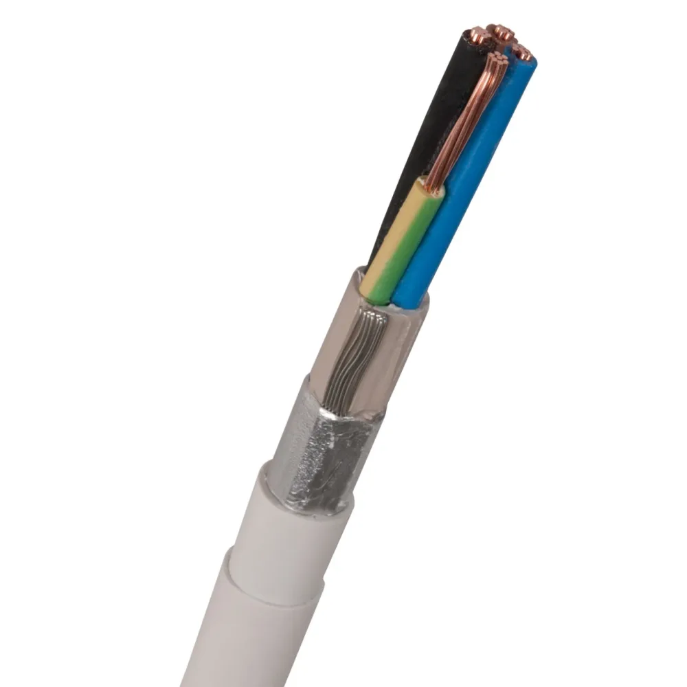 Nexans FQLQ Installationskabel 5G1.5 mm², 450/750V, vit 100 m, bobin