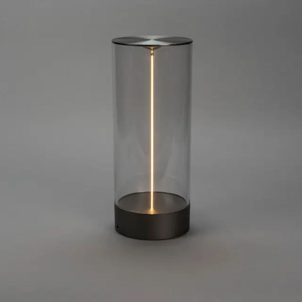 Edison Large Bordslampa USB 3,7V IP54 Mörkgrå Konstsmide
