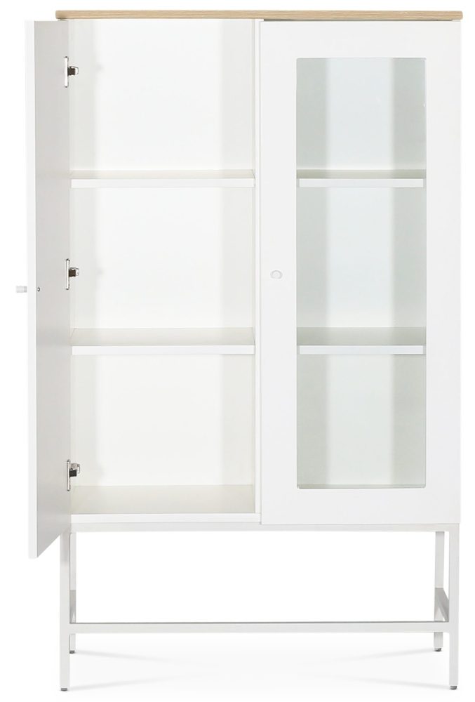 Edge highboard - Vit högtryckslaminat (HPL)
