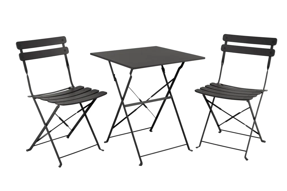 Brafab Ponte Caféset 2 stolar, 1 bord Svart - Bild 2