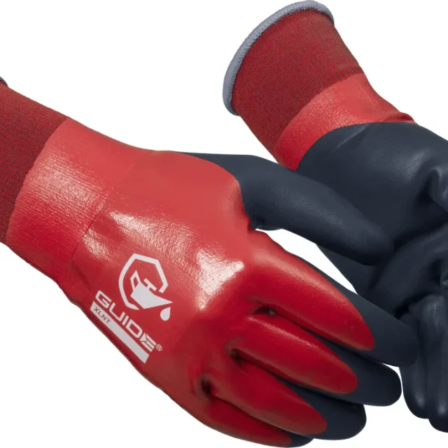 Guide Gloves 9504 Handske nitrildopp, oljegrepp, touch 10