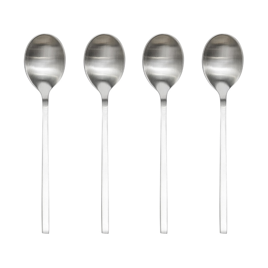 Yuka sked 4-pack, Brushed Steel