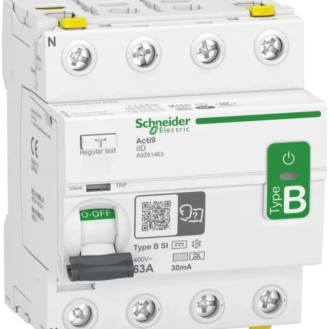 Schneider Electric Acti9 iID Jordfelsbrytare B-SI, 4-polig 80A, 300mA (S)