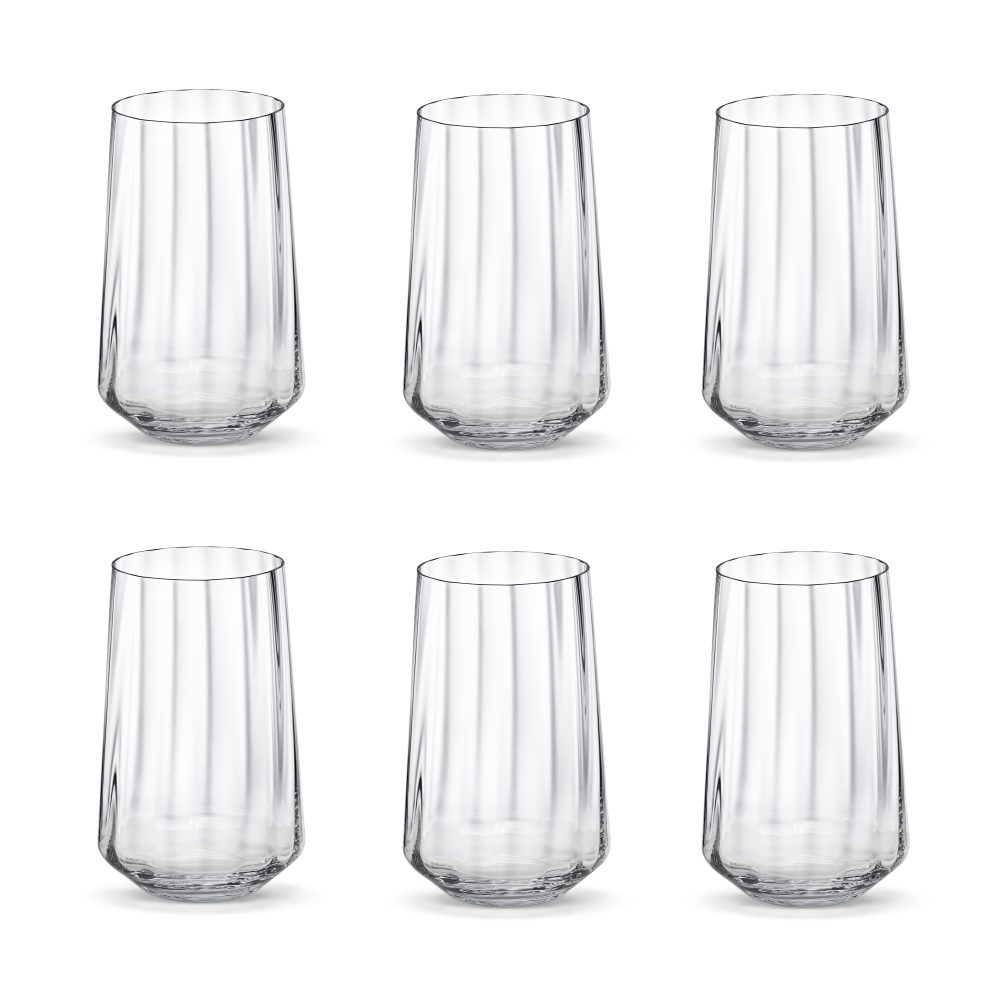 Bernadotte dricksglas högt 38 cl 6-pack, Kristallin