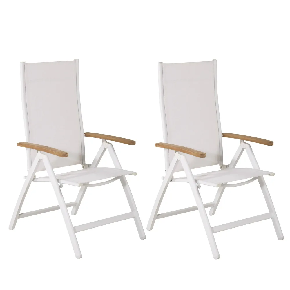Venture Home Panama 1554-400 Positionsstol 2-pack Vit
