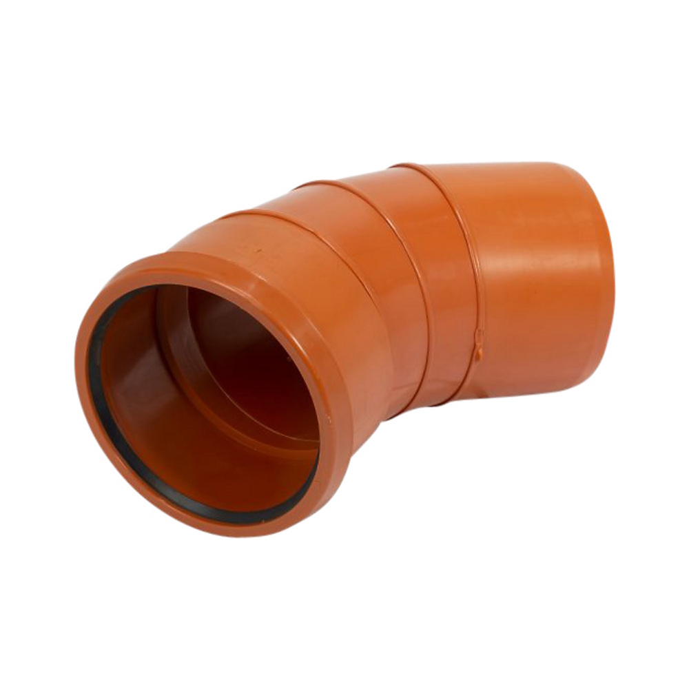 Markböj 1-Muff 315mmx45° Polypropen Pipelife