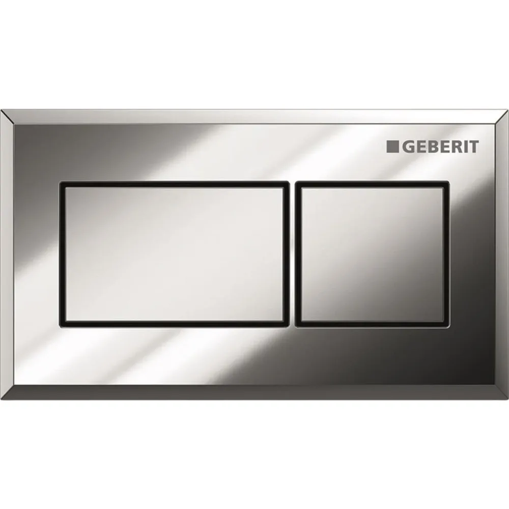 Geberit 116.051.KT.1 Spolknapp Vit/Krom - Bild 2