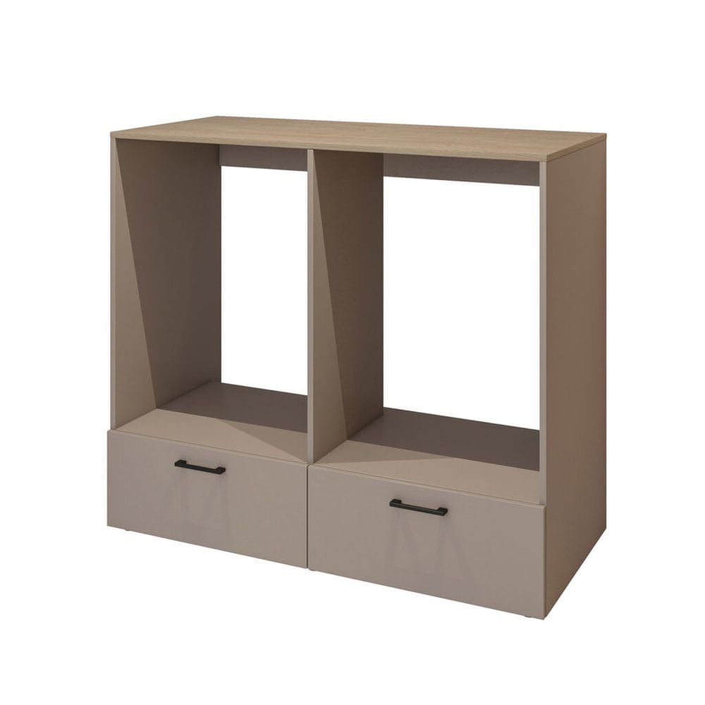 Tvättmaskin/Torktumlarskåp Rosa med 2 lådor