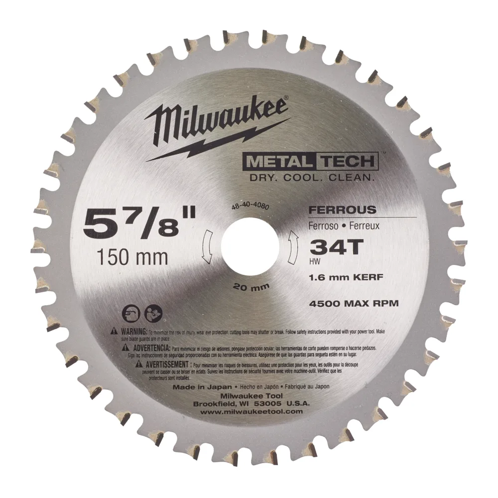 Milwaukee 4932501140 Cirkelsågklinga M150X20X1,6X34T