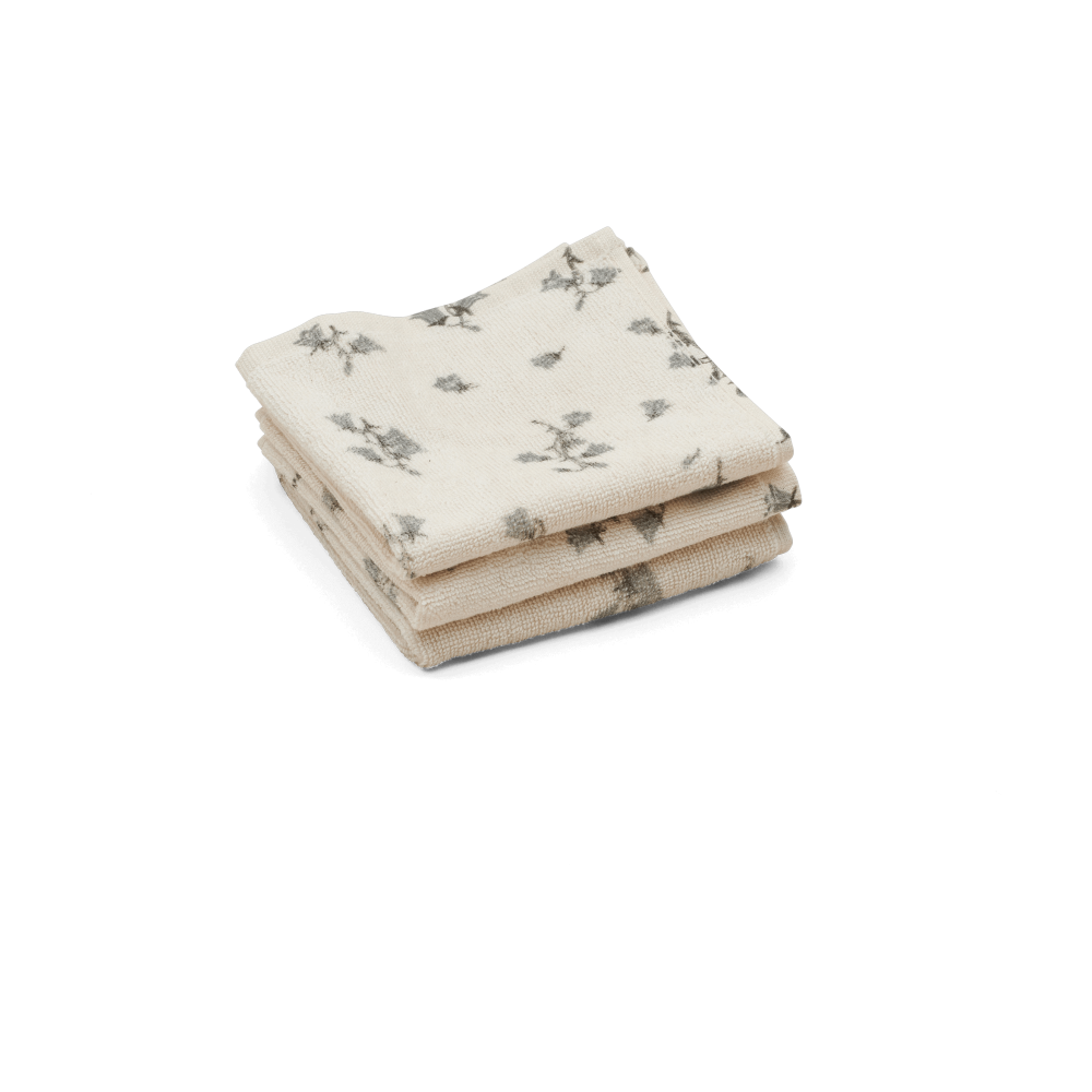 Bluebell Terry tvättlapp 3-pack, 30x30 cm