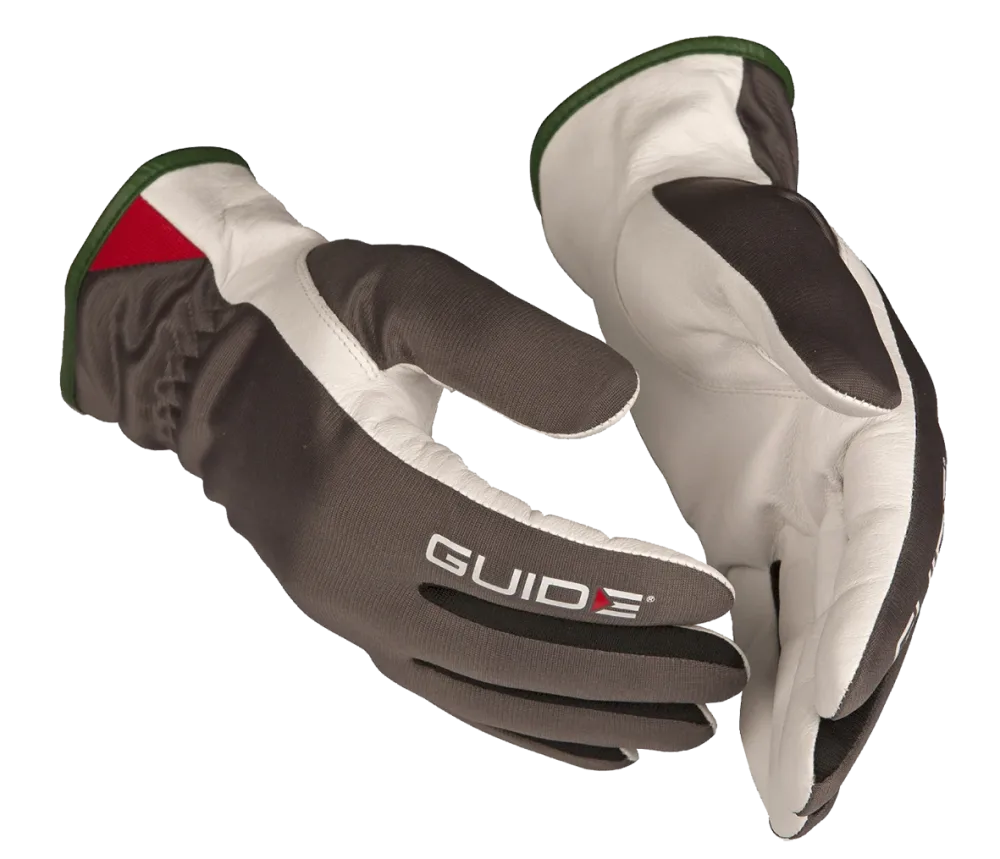 Guide Gloves 341 Handske läder, skärskydd, öppen krage 11