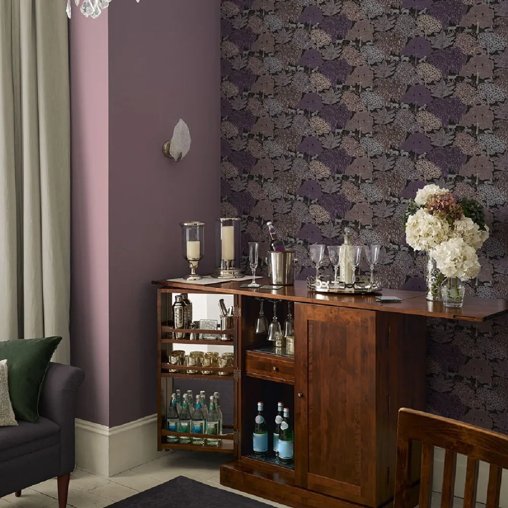 Laura Ashley Vol. 3 Garwood Grove 121087 Lila Tapet | Stuvbutiken - Bild 3