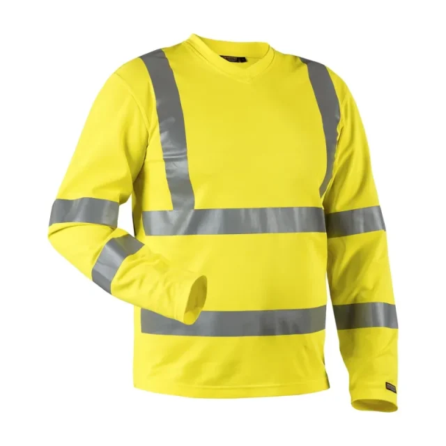 Blåkläder 338110703300M T-shirt med lång ärm, varselgul, UV-skyddad Stl M