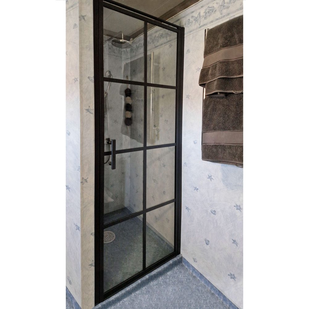 Duschdörr 80x200 - svart