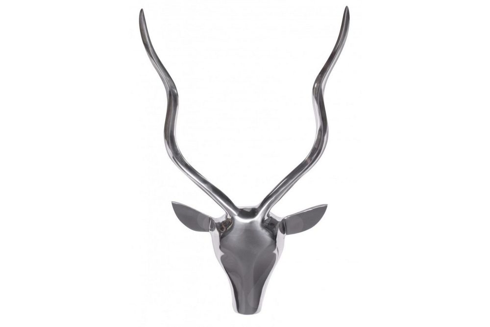 Väggdekoration Wohnling Antelope Handpolerad Aluminiumgjuten Väggmonterad Industriell Loft