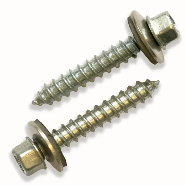 Ejot 820040 Byggskruv rostfri, för trä, m. gummitätning 6.5 x 100 mm, 100-pack