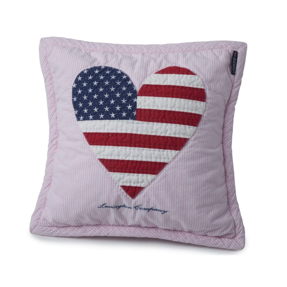 Icons Baby Quilted kuddfodral hjärta 40x40 cm, Pink
