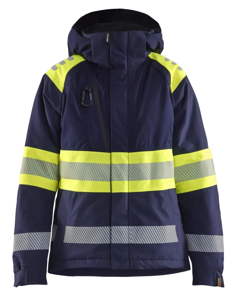 Blåkläder 447019778933XXL Vinterjacka varsel, marinblå/gul XXL - Bild 2