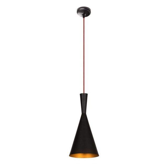 Taklampa Mangol Svart / Röd Diameter: 19 cm