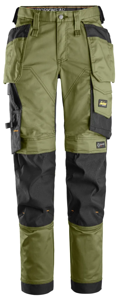 Snickers Workwear 6247-3104 Arbetsbyxa khakigrön/svart 20