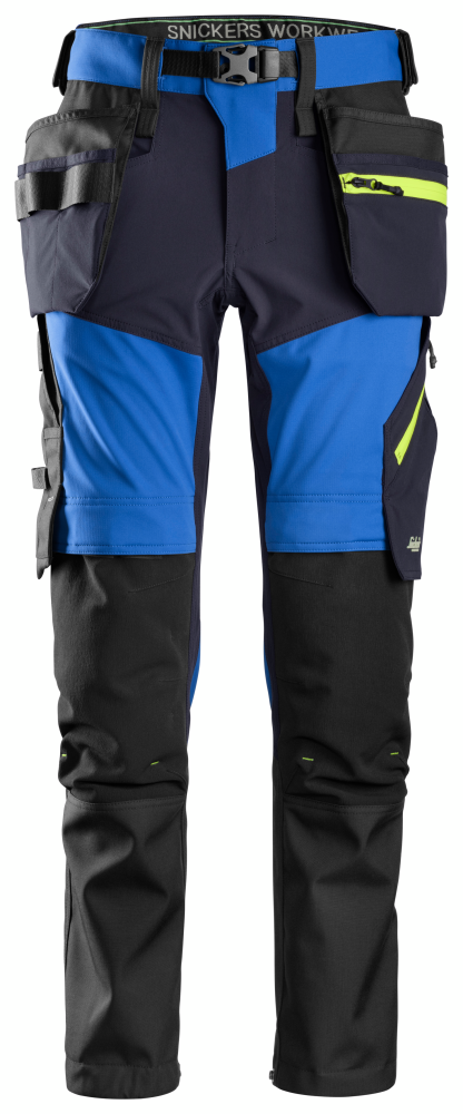 BYXA SNICKERS WORKWEAR + HF SOFTSHELL FW, KLARBLÅ/MARIN 92