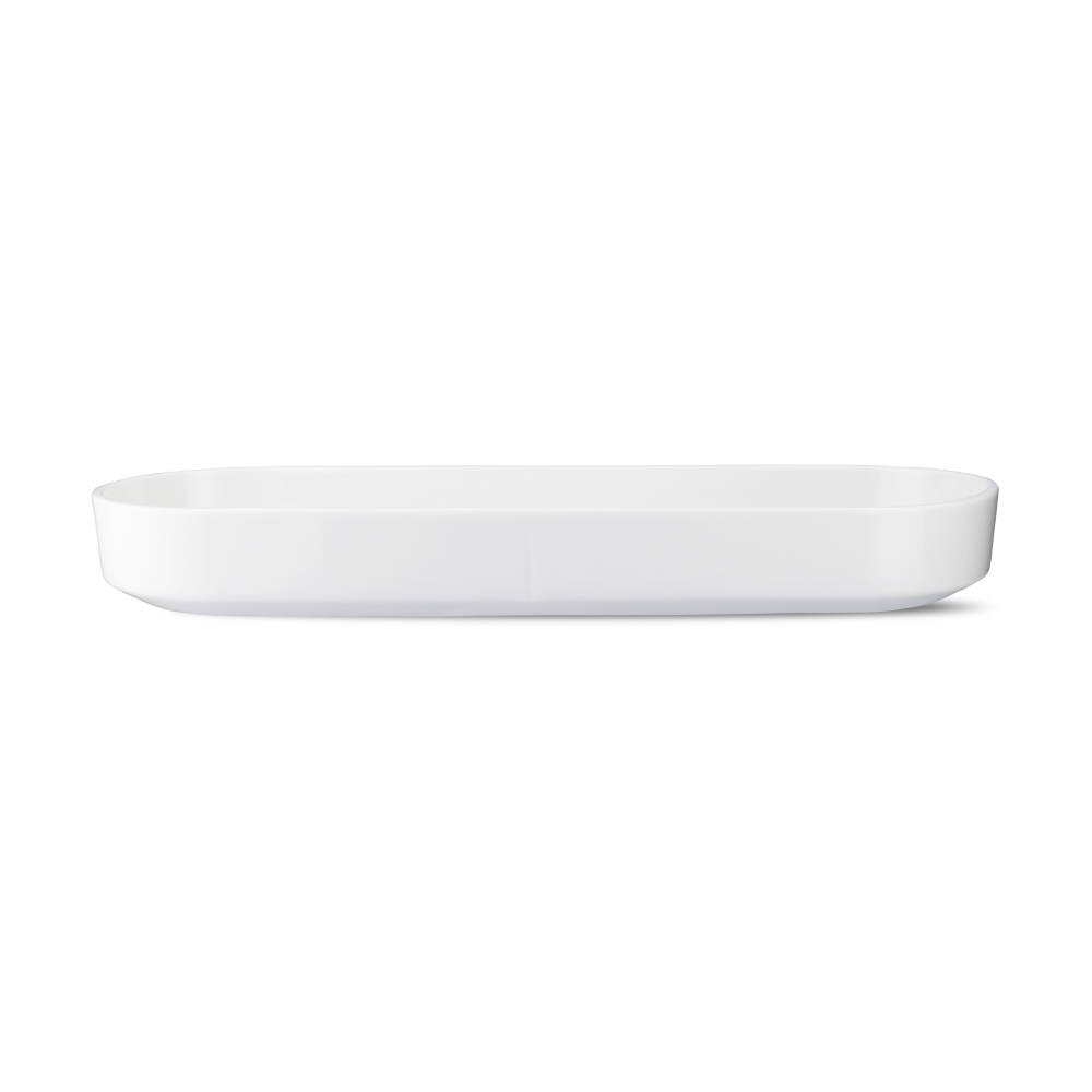 Grand Cru oval serveringsfat, Vit, 12x34 cm