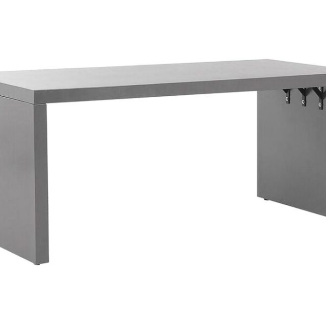 Trädgårdsbord 180 x 90 cm grå U-formad TARANTO