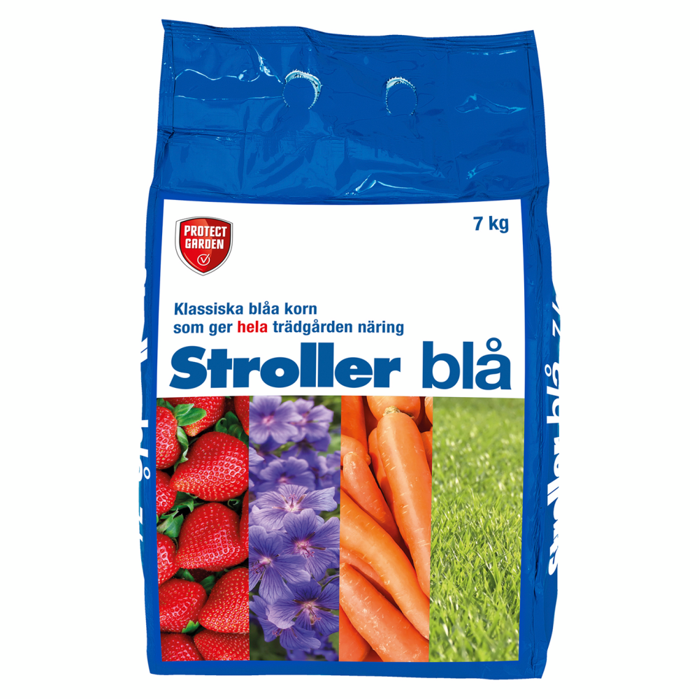 TRÄDGÅRDSGÖDSEL STROLLER 7KG BLÅ