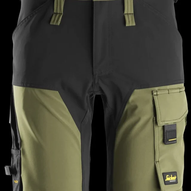 Snickers Workwear 6175 Fullstretchshorts grön/svart 52