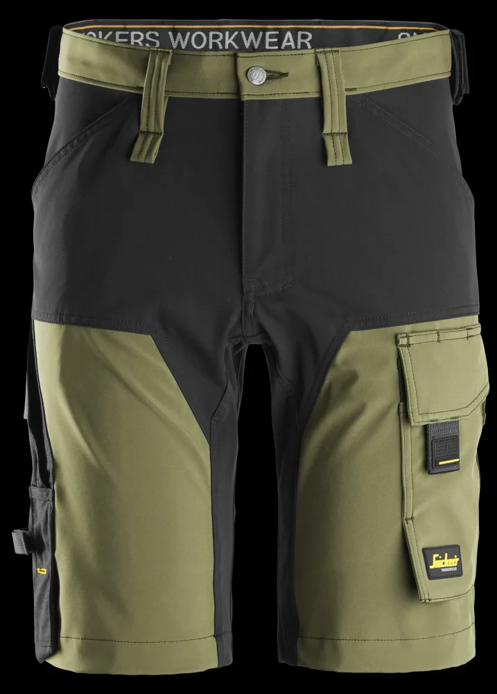 Snickers Workwear 6175 Fullstretchshorts grön/svart 52