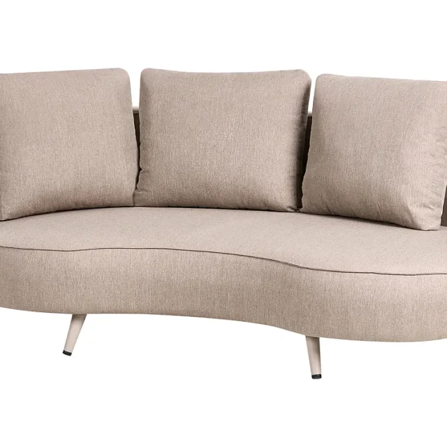 Trädgårdssoffa 3-sits PARORI Beige Vänstervänd