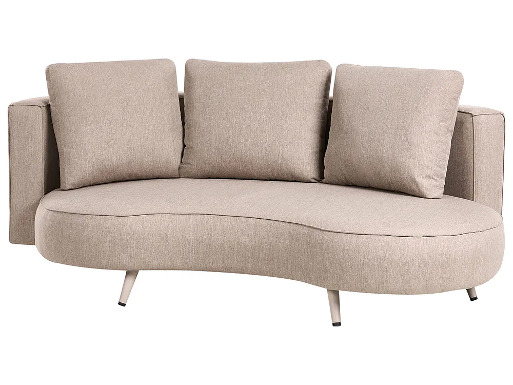 Trädgårdssoffa 3-sits PARORI Beige Vänstervänd