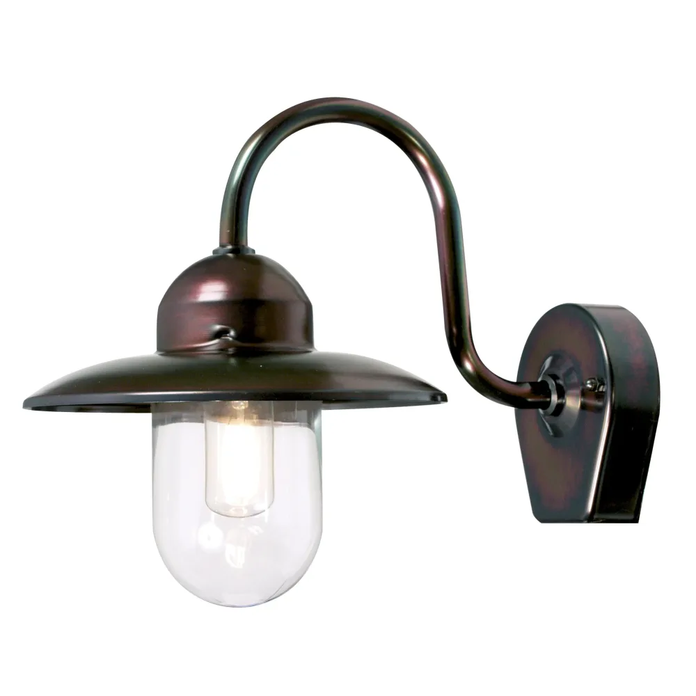 Westal Nisse Väggarmatur 300 x 230 mm, E27 Koppar, klart glas