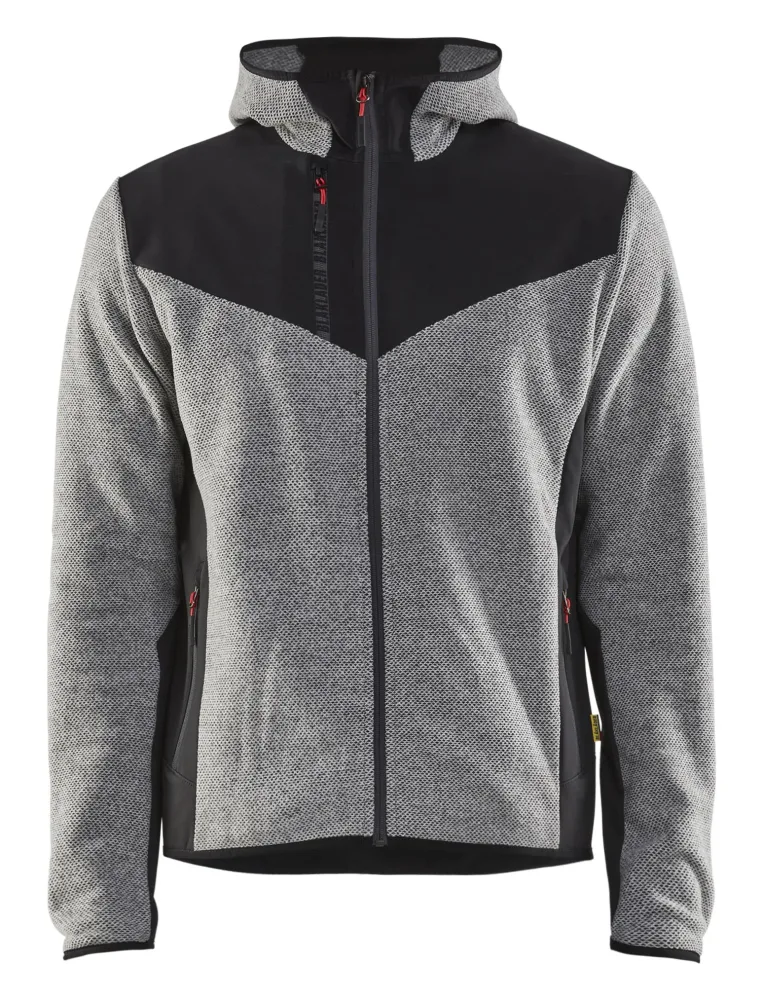 Blåkläder 594025369799XXXL Jacka stickad, med softshell, antracitgrå/svart Antracitgrå/Svart