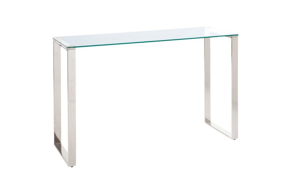 Konsolbord Tilon Silver, Transparent